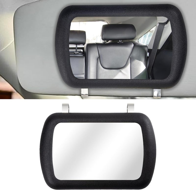 BFXM Car Visor Mirror, Universal Clip-On Automotive Sun Visor Vanity Mirror for SUVs and Various Vehicles, car accessories interior for Women, Black - Image 1